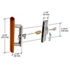 Sliding Glass Patio Door Handle Set with Internal Lock for
