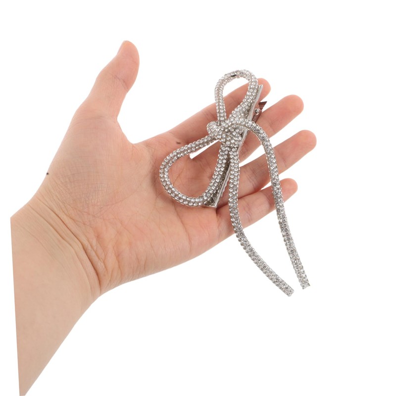 TOVINANNA 2Pcs Non Slip Jeweled Barrettes for Weddings Prom and