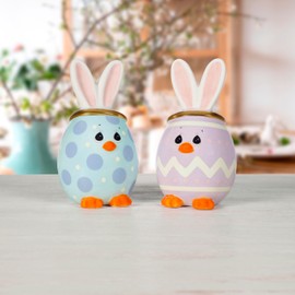 Precious Moments Easter Salt & Pepper Shakers | Angeled Eggs Easter Bunny Ceramic Salt and Pepper Shakers | Easter Kitchen Decor | Bunny Salt Shaker