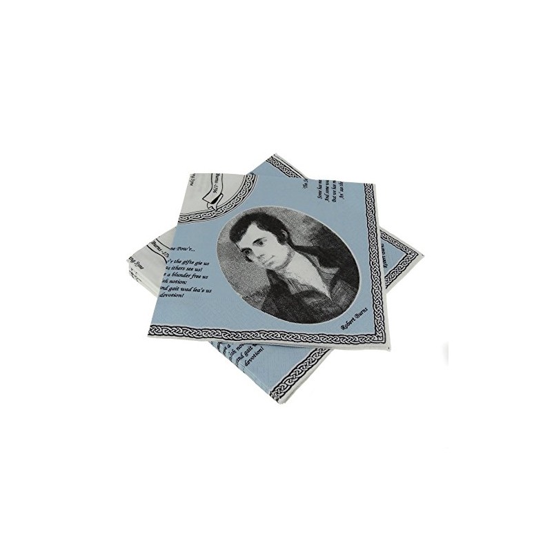 of Scotland Scottish Robert Burns 3 Ply Paper Napkins.