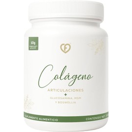 CARO FIT | Colágeno Hidrolizado Tipo II en Polvo para Articulaciones con Glucosamina MSM Boswellia y Ácido Hialurónico | 10 g de Colágeno por Porción | 500 g | Suplemento Alimenticio sin Azúcar