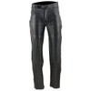 Milwaukee Leather Men's 1.2mm Premium Leather Overpant Fully (Black, Size