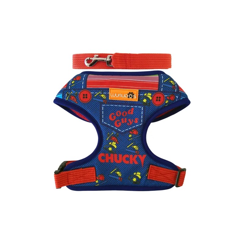 Arnés Pechera Ajustable Antitirones Para Perro Chico Mediano Chuky 5