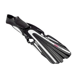 Mares Volo Race Full Foot Scuba Diving Fins, Black/Blue Fog, Size 9.5-10.5