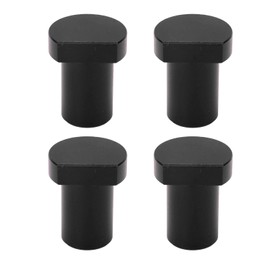 4 Pcs Bench Dogs, 19mm Diameter Workbench Peg Workbench Brake Stops Aluminum Alloy High Strength Woodworking Desktop Stop Tenon(Black)