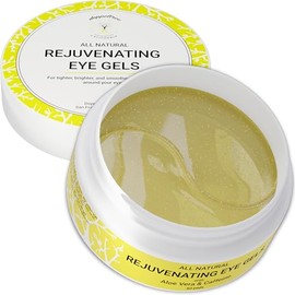 Doppeltree Todo Natural Cafeína Parches Bajo Los Ojos Y Mascarillas De Hidrogel (60 Almohadillas) - Tratamiento Anti Envejecimiento Para Pies De...   