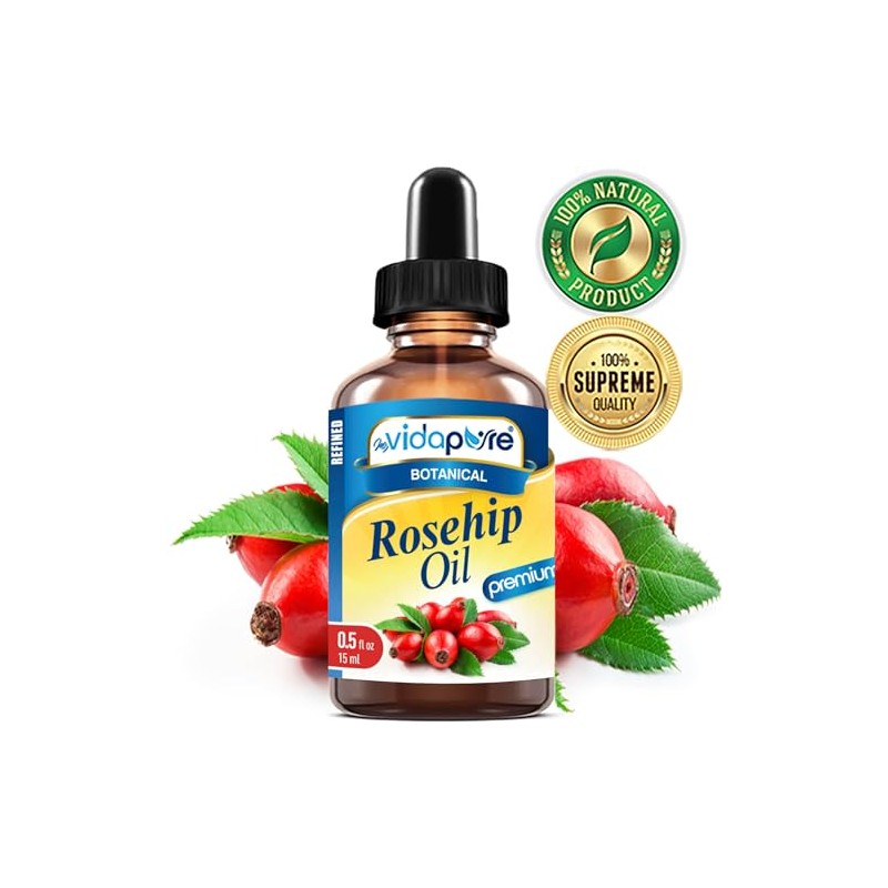 Aceite De Rosa Mosqueta Con Vitaminas A, C Y E