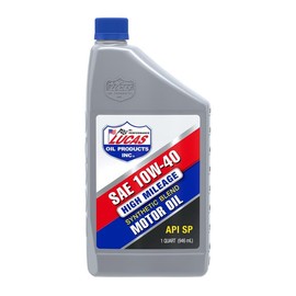 Lucas Oil Synthetic Blend High Mileage SAE 10w-40 Motor Oil_ API SP 1 Quart (Pack of 1)