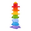 TECHNOK Rainbow Stacking Cups with Fun Spinner (7 Pieces) -