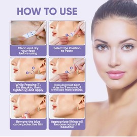 Face Tape Lifting Invisible - Aloe Infused Face Lift Tape Invisible - Skin Protection Face Tapes for Sensitive Skin - Tape for Skin Can be Worn Under Makeup - Personal Care Tape for Eyes, Chin & More!