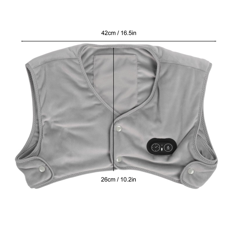 A258 Electronic Shoulder Heating Pad Timer 3 Temperature Settings Neck