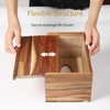 CATORY Tissue Box Cover, Acacia Wood Tissue Box Cover Rectangle,
