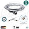 Shower Hose Bidet Reinforced Hose 2 m Stainless Steel 1/2