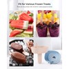 4Pack Drip-Free Silicone Popsicle Holders, AODISTUCE Popsicle Holder with Straw