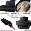 JMILYJW Cowboy Hat Box for Travel Crush Proof Western Hat