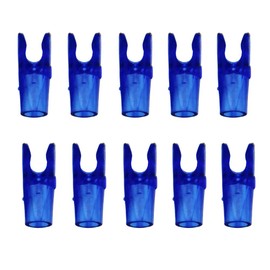 UP100 50 Pcs Arrow nocks for OD 3.2mm Pin Nock L Size for Archery Arrow Nock (Transparent Blue)