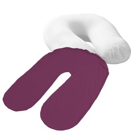 Iris Plaza Beaded Cushion Cover U Shaped Support MAX Exclusive Wash Replacement Cover, Deep Purple