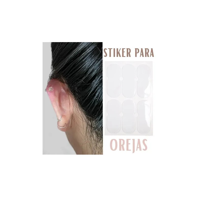 Pegatinas Parches Orejas Stiker Rostro Silicona Invisibles F