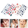 OHPHCALL Easy Application 24pcs/box Children's Christmas Nail Tips Nail Decals