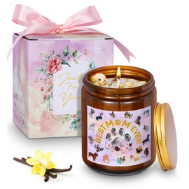JMHACHY Dog Mom Gifts for Women - Vanilla Scented Candle with Cute Puppy, Crystal & Jasmine, 7 oz Soy Wax & Natural Essential Oil, Funny Birthday Mother Day Gift for Dog Lovers