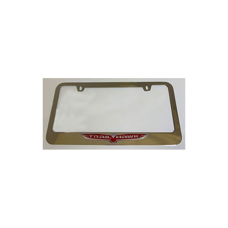 Eurosport Daytona- Compatible with -, Chrome License Plate Frame- Trailhawk