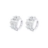 14K Silver Earrings Cubic Zirconia Earrings Ear Cuff Earrings Women