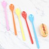 Pack of 6 Long Plastic Spoons, Spoons with Long Handle,