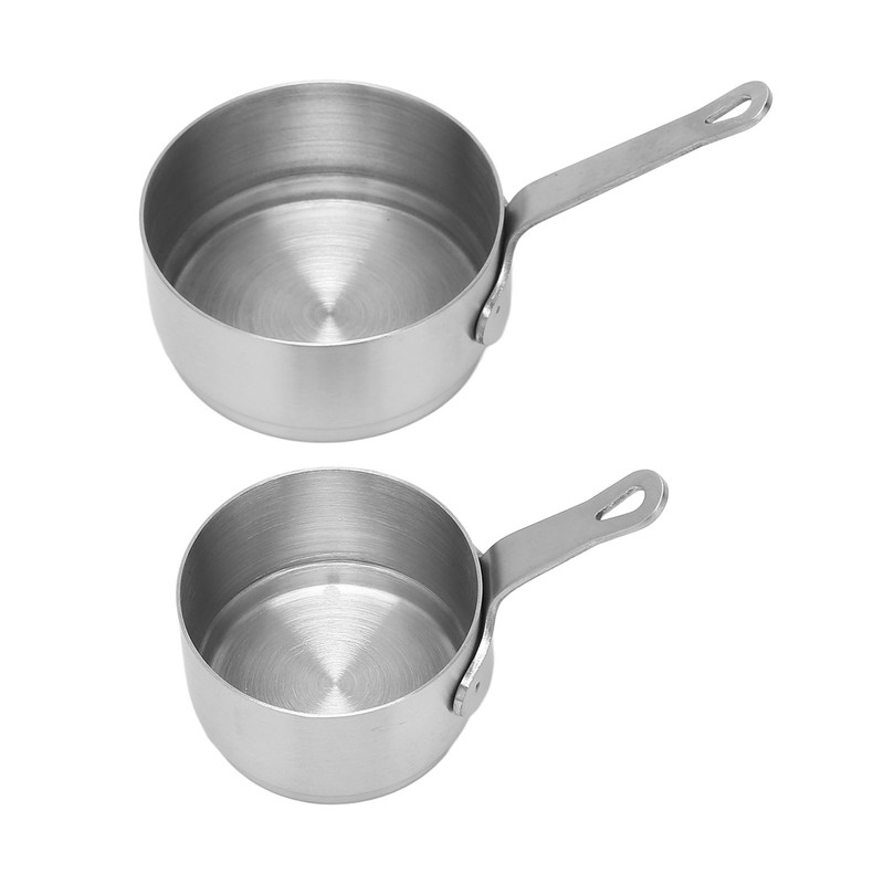 2pcs Sauce Cup 304 Stainless Steel Stackable Handle Design Mini