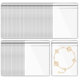 WELANE Mini PVC Bags, 100 PCS PVC Jewelry Bags for Earrings, Rings, Necklaces (7 x 10cm/2.75 x 3.93in)