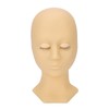 Eyelash Mannequin Head High Simulation Elastic Washable Soft Silicone Makeup