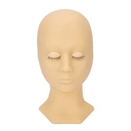 Eyelash Mannequin Head High Simulation Elastic Washable Soft Silicone Makeup Practice Mannequin Head Single Eyelid Complexion