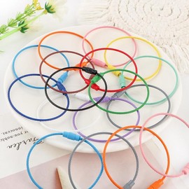 Keychain Wire Rope, 10pcs/set Colorful Keychain Wire Rope, DIY Keychain Accessories for Jewelry Making, DIY Jewelry Making Supplies:_color 12_10pcs