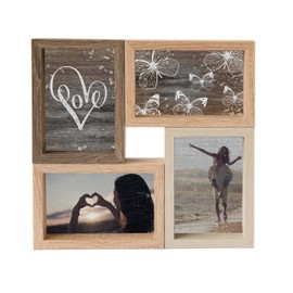 accent by nielsen Picture Frame Collage Mixed Colours 4 Photos 10 x 15 cm External Format 28 x 28 x 3.5 cm