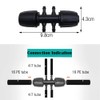 CTRICALVER 6 pcs Barbed Reducing 6-Way Connectors Drip Irrigation, 1/2
