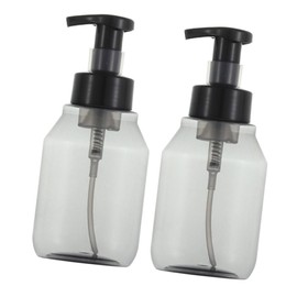WOONEKY 2pcs Pump Foaming Bottle Reusable Transparent Bubble Maker for Cosmetic Subpackaging Travel-Friendly Dispenser for Shampoo Lotion Wash
