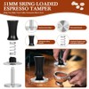 Adjustable Depth Espresso Tamper Set: 51mm Spring Loaded Espresso Distributor