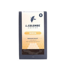 La Colombe Nizza Medium Roast Drip Grind Ground Coffee - Notes of Milk Chocolate, Nuts & Brownie with Honey-Sweet Roasted Nuttiness, 12 Ounce (Pack of 1)