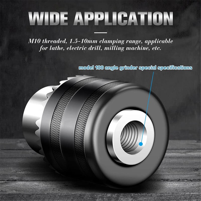 Srliya Angle Grinder Conversion Drill Rotary Chuck, Drill Chuck Conversion