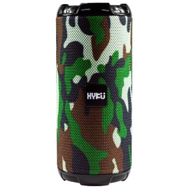 HYKU TG-621 Portable Bluetooth Speaker with Handsfree Calling Mic, Waterproof, and FM Radio Capability (Army Green)