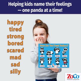 ZOCO – How Do You Feel Today Magnet – Feelings, Emotions, Mood Chart for Kids – 8.5x11 Laminated – SEL Tool for Toddlers, Preschool & Elementary