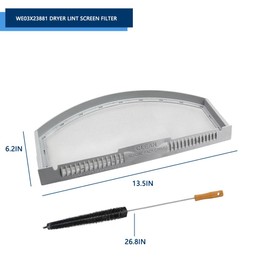 2PCS WE03X23881 Dryer Lint Filter for GE Dryer Lint Filter Replacement, GTD42EASJ2WW Lint Filter for GE Dryer Lint Screen Replacement, for Hotpoint Dryer Lint Screen, for GE Dryer Filter Replacement