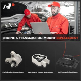 A-Premium 3PCS Engine Motor Mount Transmission Mount and Torque Strut Mount Set Compatible with Ford Fusion 2013-2020, 1.5L 1.6L, Replace# DS7Z6068A, BG9Z6038A