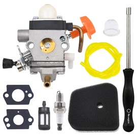 Hypersky FS90R Carburetor Repalcement for Stihl FS90R FS90 FS110R FS130R FS100 KM130R FS130 KM90R KM90 FS100RX FS110 KM110R HT100 HT101 Trimmer Weed Eater C1Q-S174 4-Stroke Engine Carb