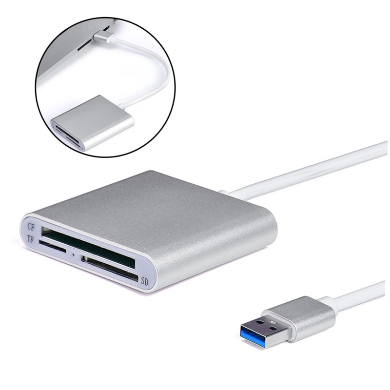 KICHOUSE USB 3.0 CF Reader Lightweight Aluminum Fast Data Transfer