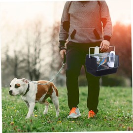 COSMEVIVI 1pc Birdcage Birds Carrier Cages Bird Cage Net Hanging Bird Cage Lovebird Cage Bird Cages for Parrots Bird Bag Bird Travel Outing Parrot Cage Cockatiel Outdoor Carrier Iron