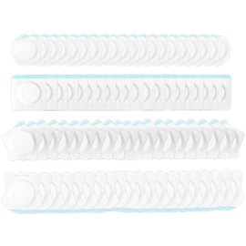 Tinoaly 80pcs Castor Oil Pack Wrap for Belly Button, Self-Adhesive Castor Oil Patches Highly Absorbent Non-Woven Fabric Cotton Cover Pads Anti-Seepage No Wash (Flower, Bear, Pentagram, Square Shape)
