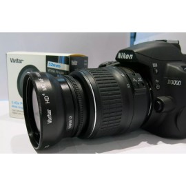 For Nikon D7100 D7000 D3200 D3100 D5200 D5100, FOR ALL NIKON DSLR CAMERAS, FOR NIKON 18-55MM LENS, WIDE ANGLE MACRO FOR NIKON DSLR, For Nikon 52MM Wide Angle Lens 0.43x Fisheye Macro for Nikon DSLR D3300 D5300 D5200 D5100