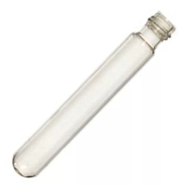 Karter Scientific 12x75mm, Threaded Glass Test Tubes, Round BTM, 5ml, Karter Sci 227L2 (Pack 25)