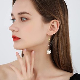 Pack of 100 Earring Hooks, Hypoallergenic Ear Hooks with Ball and Spool, 925 Sterling Silver Earring Hooks, Silver-Plated for DIY Earrings, Jewellery Making, 2 Colours