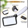 LH-Large Hand Magnifying Glass Handheld Folding Reading Magnifier 3X Magnification